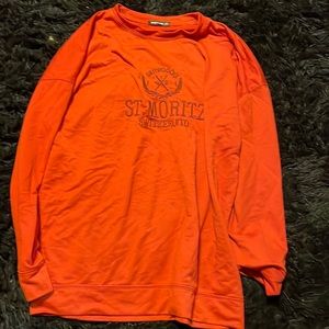 Blush mark long sleeve tee red ish color